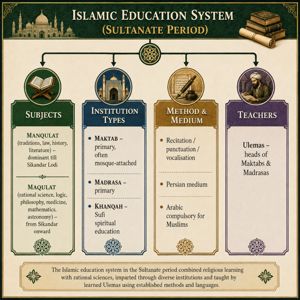 Islamic education system in Sultanate period