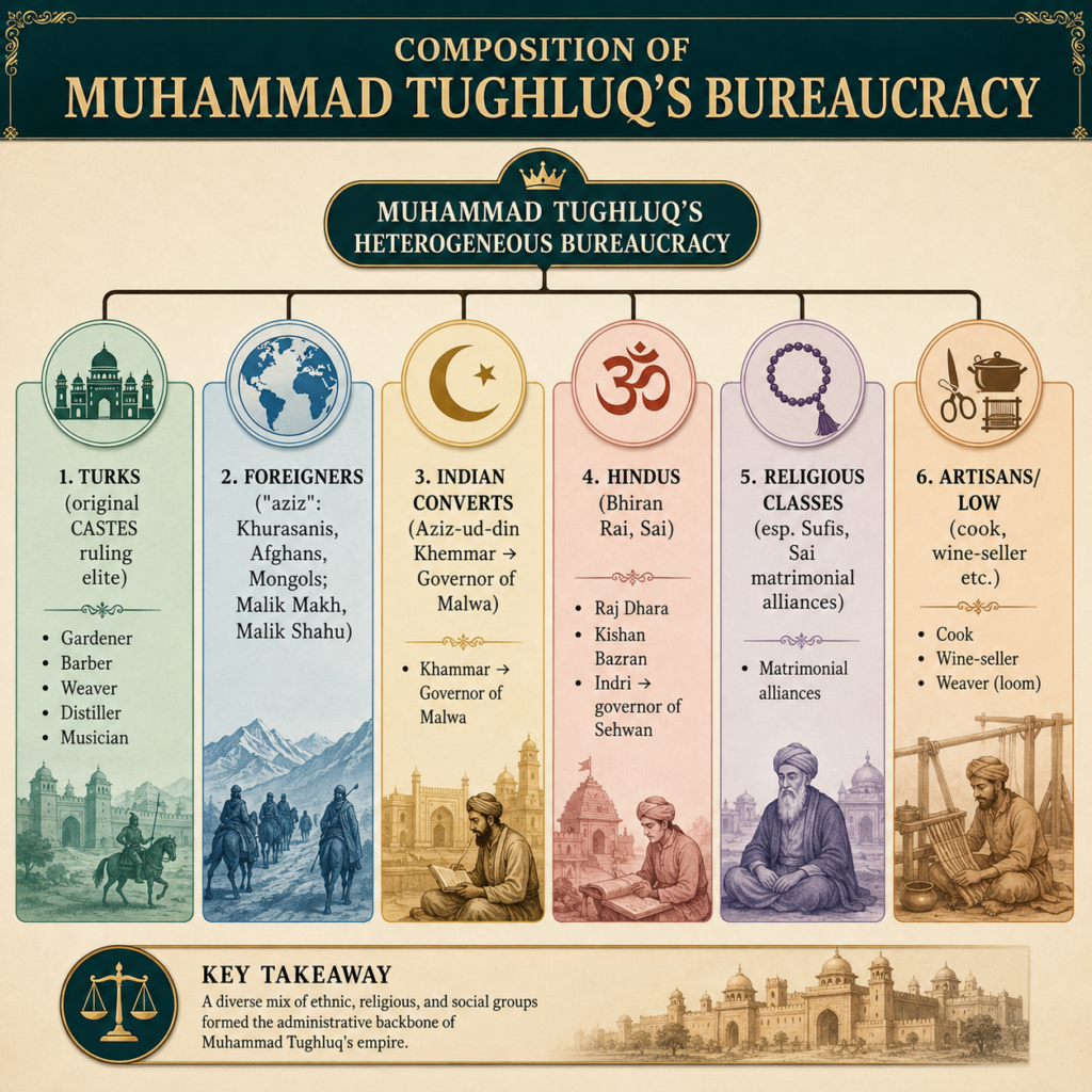 Muhammad Tughluq's bureaucratic structure