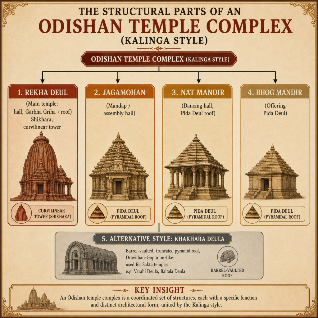 Odishan temple architecture classification chart