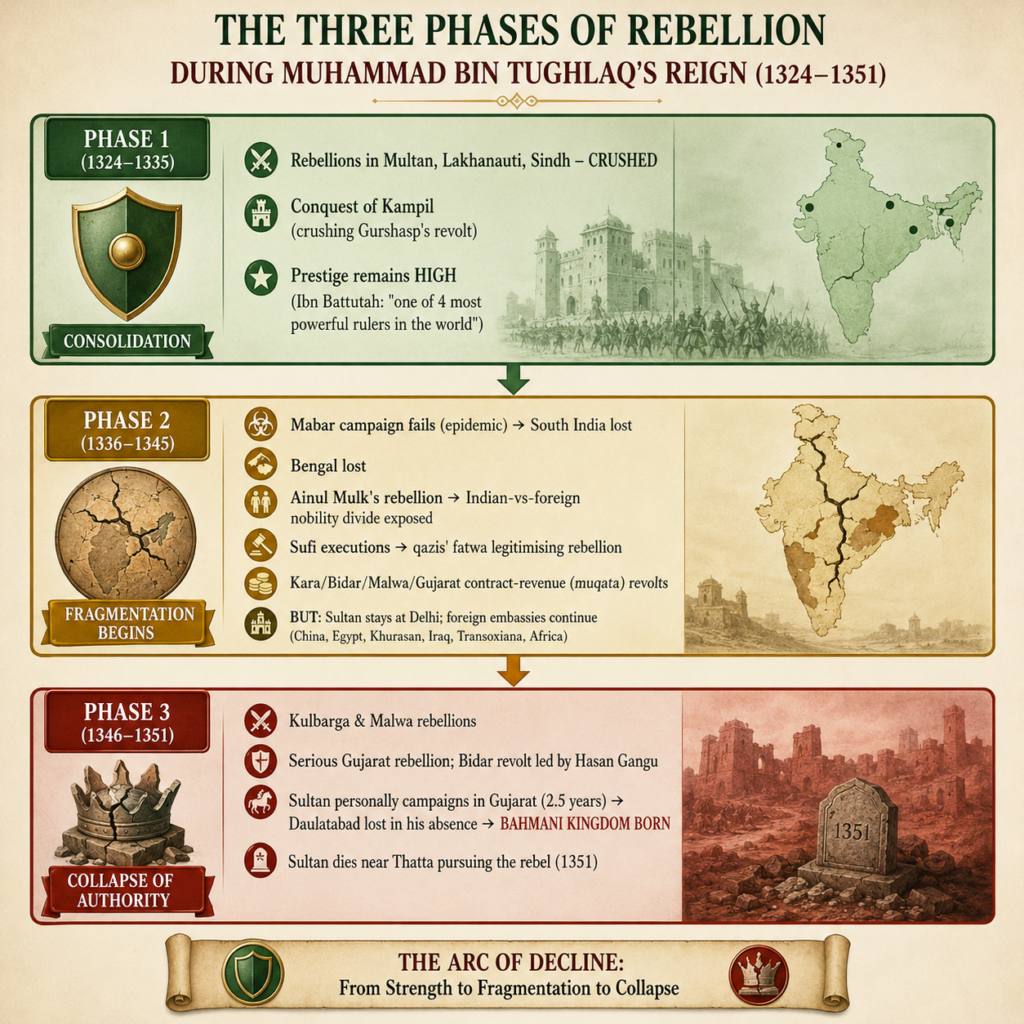 The phases of rebellion timeline