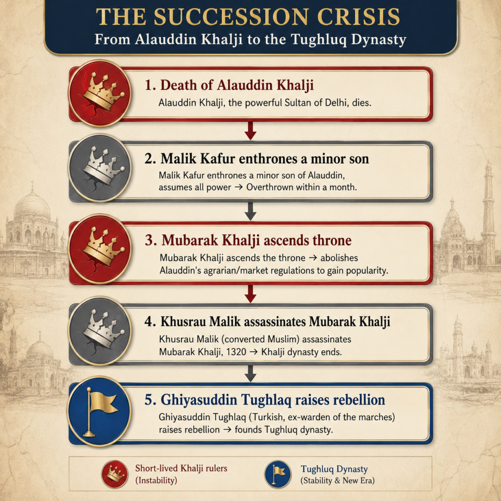 The succession crisis of medieval India