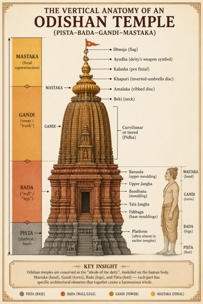 The vertical anatomy of an Odishan temple