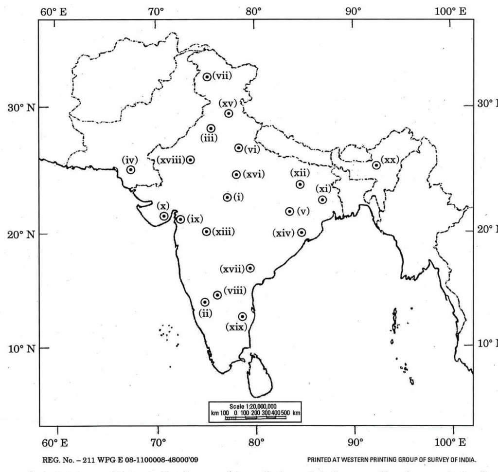 UPSC History Optional Map Solution 2017