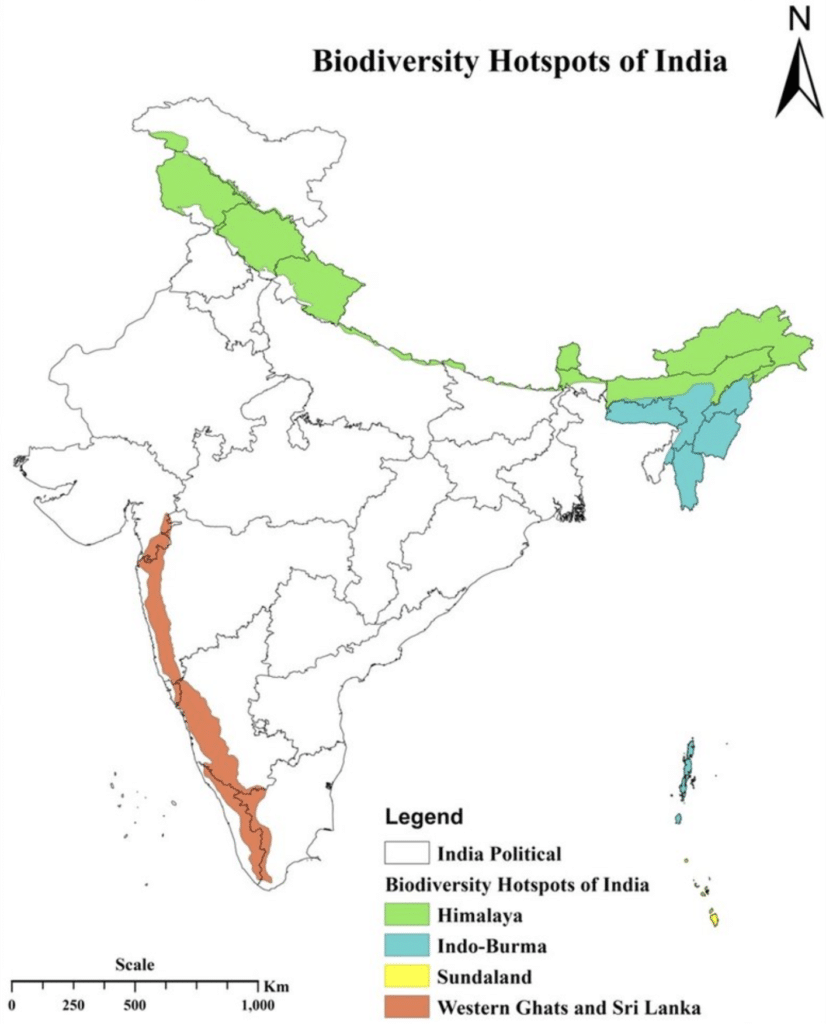 biodiversity hotspots in india upsc