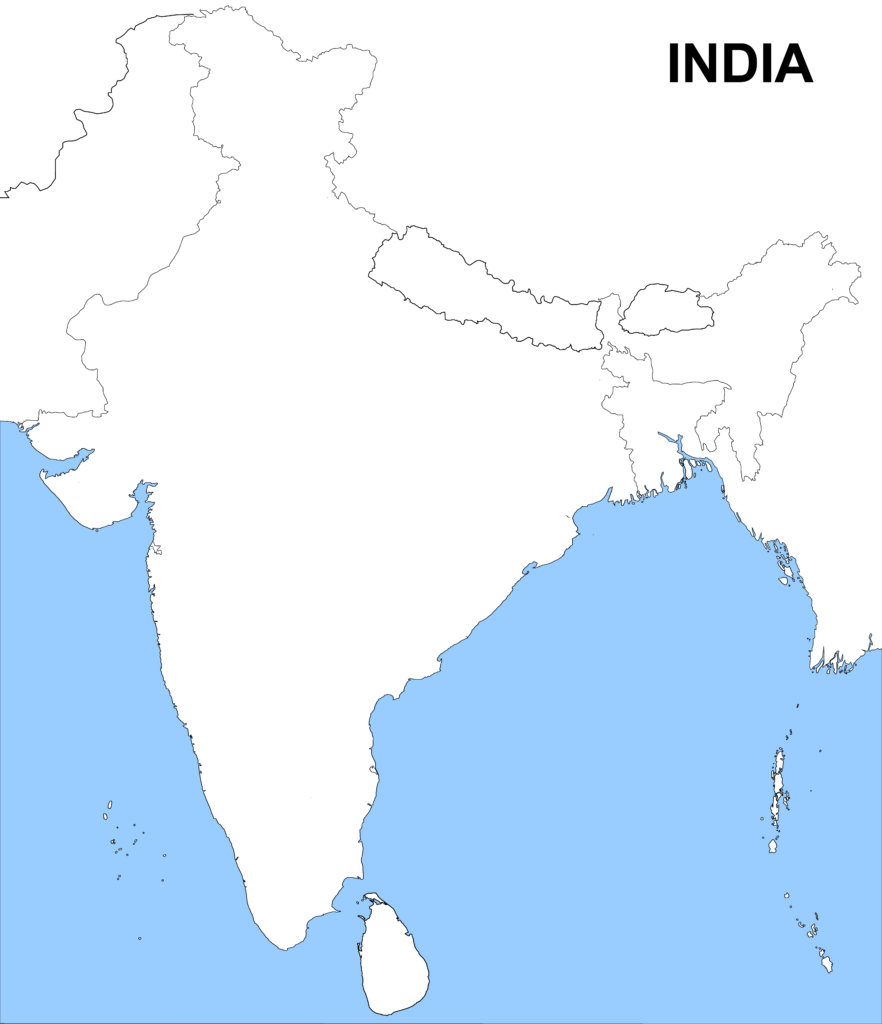 India Blank Map
