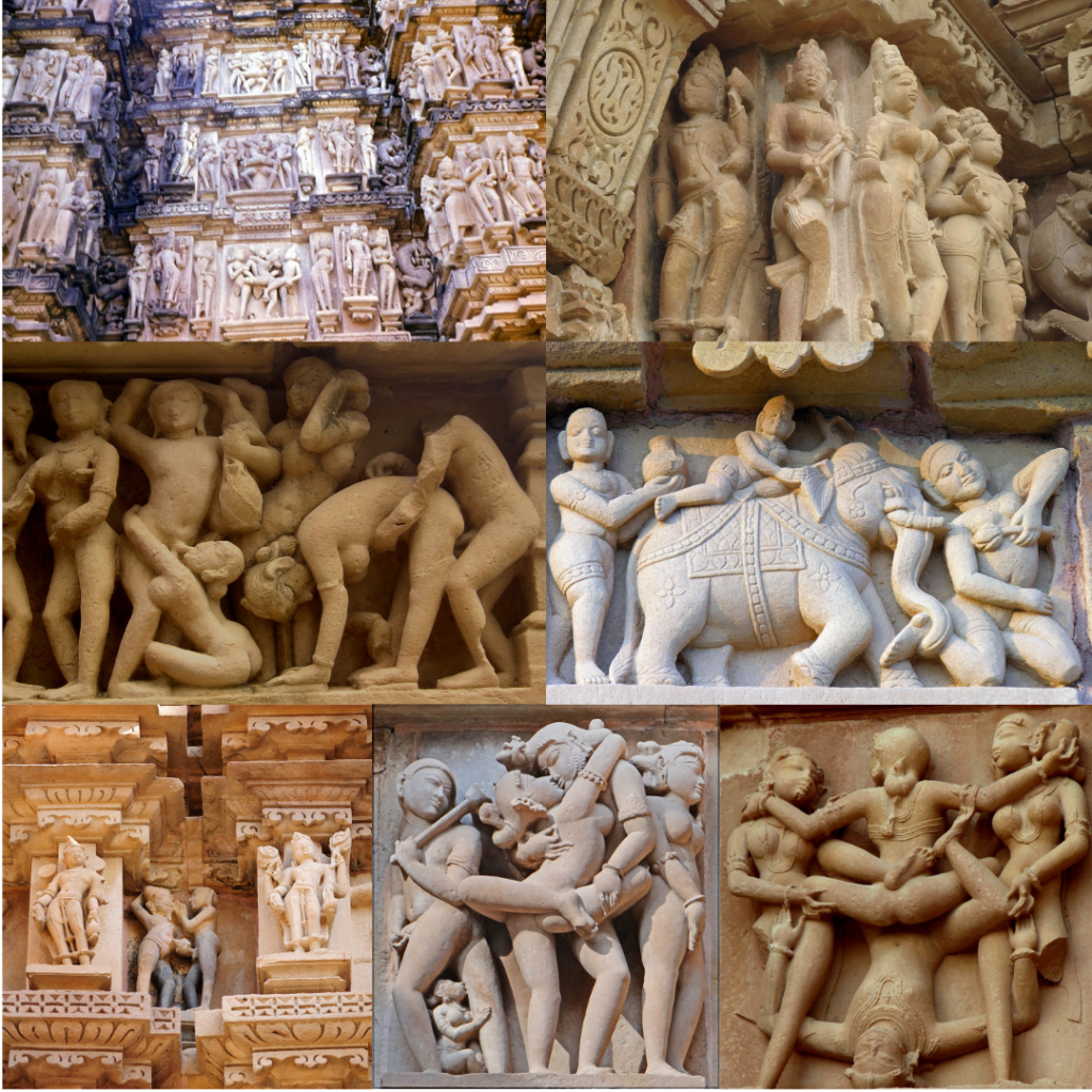 Khajuraho Group of Monuments: Erotic sculptures