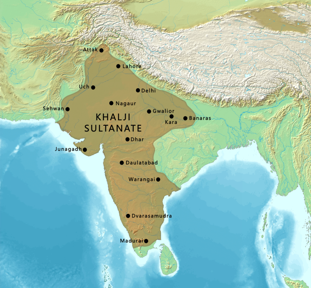 Khalji Sultanate Map