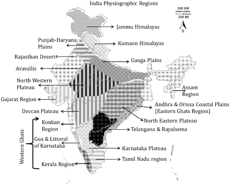 Physiographic regions of India