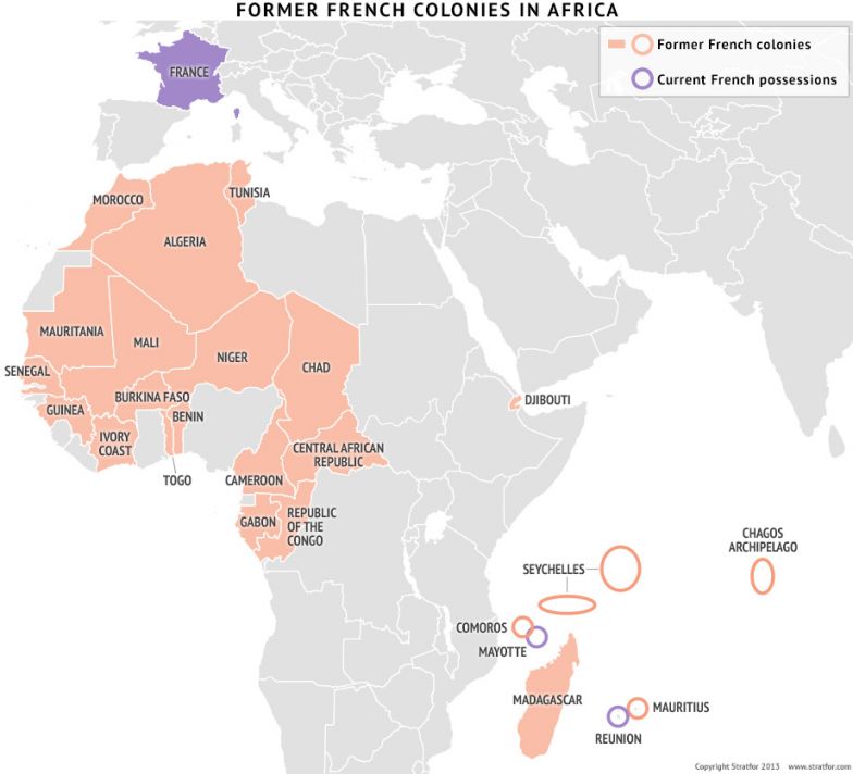Africa former french colonies