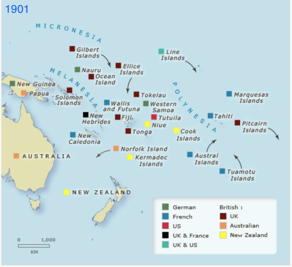 Colonialism in Pacific 1901