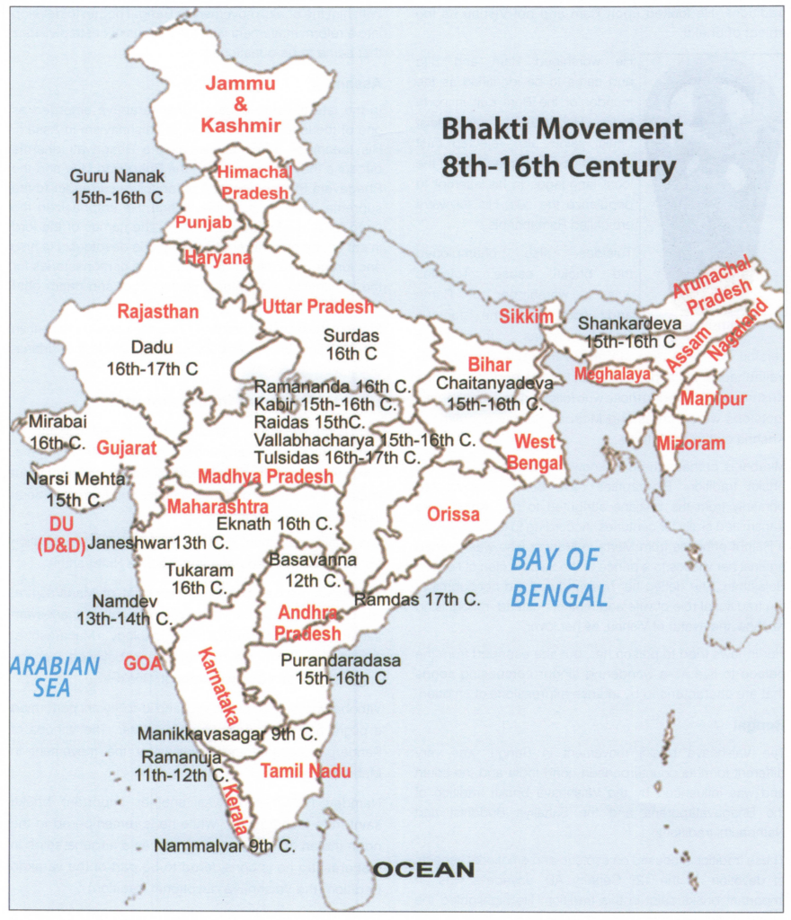Bhakti Movement in 8th-16th Century