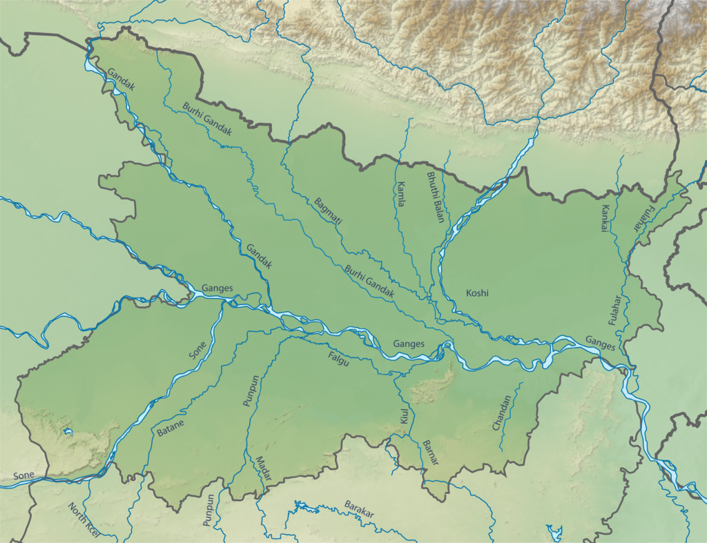 Bihar River Map: Rivers of Bihar