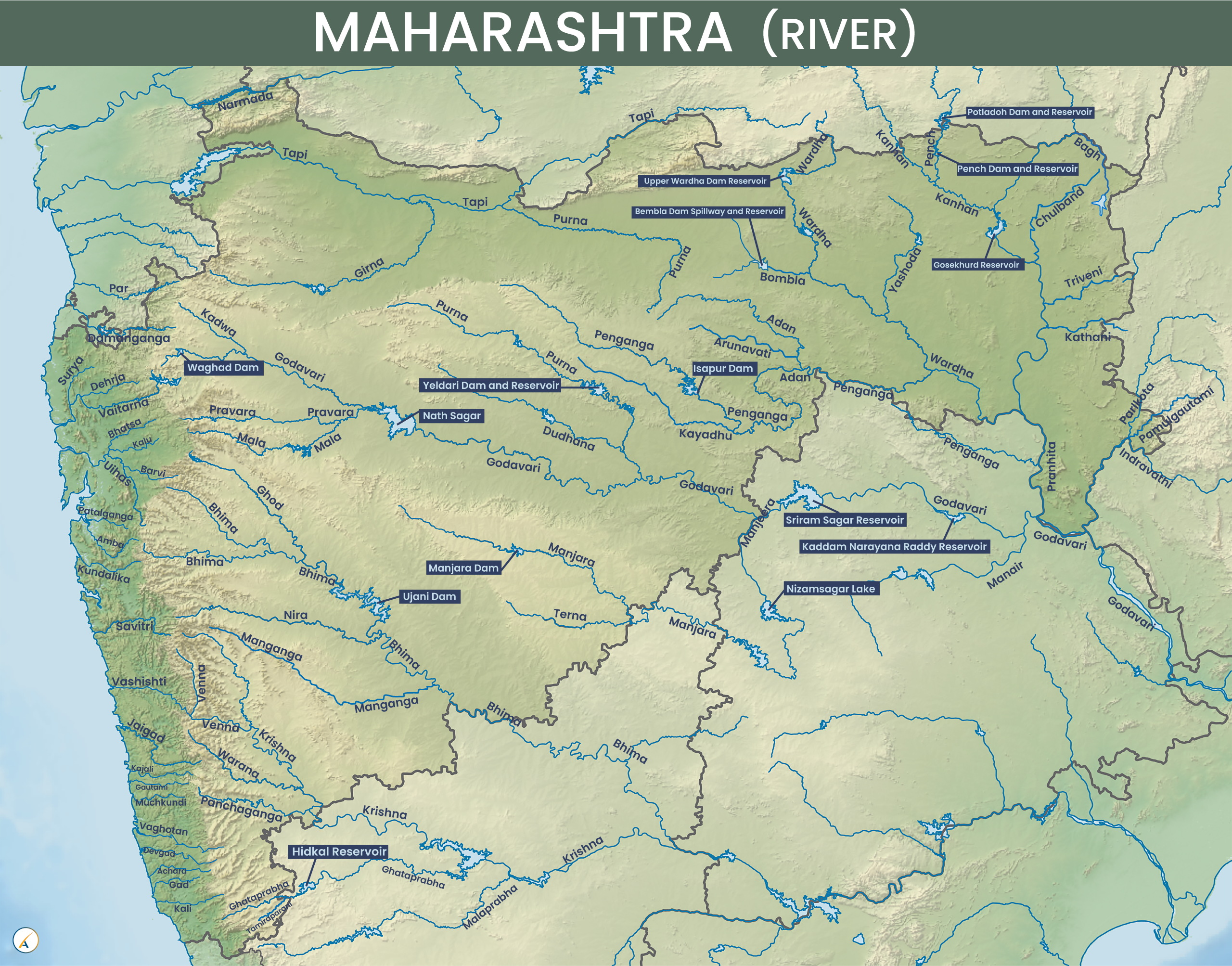 Maharashtra River Map