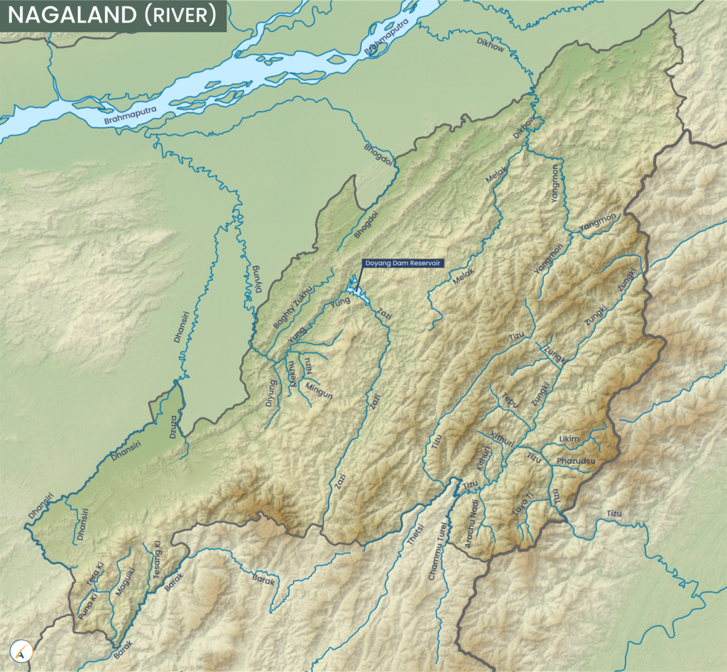 Nagaland River Map