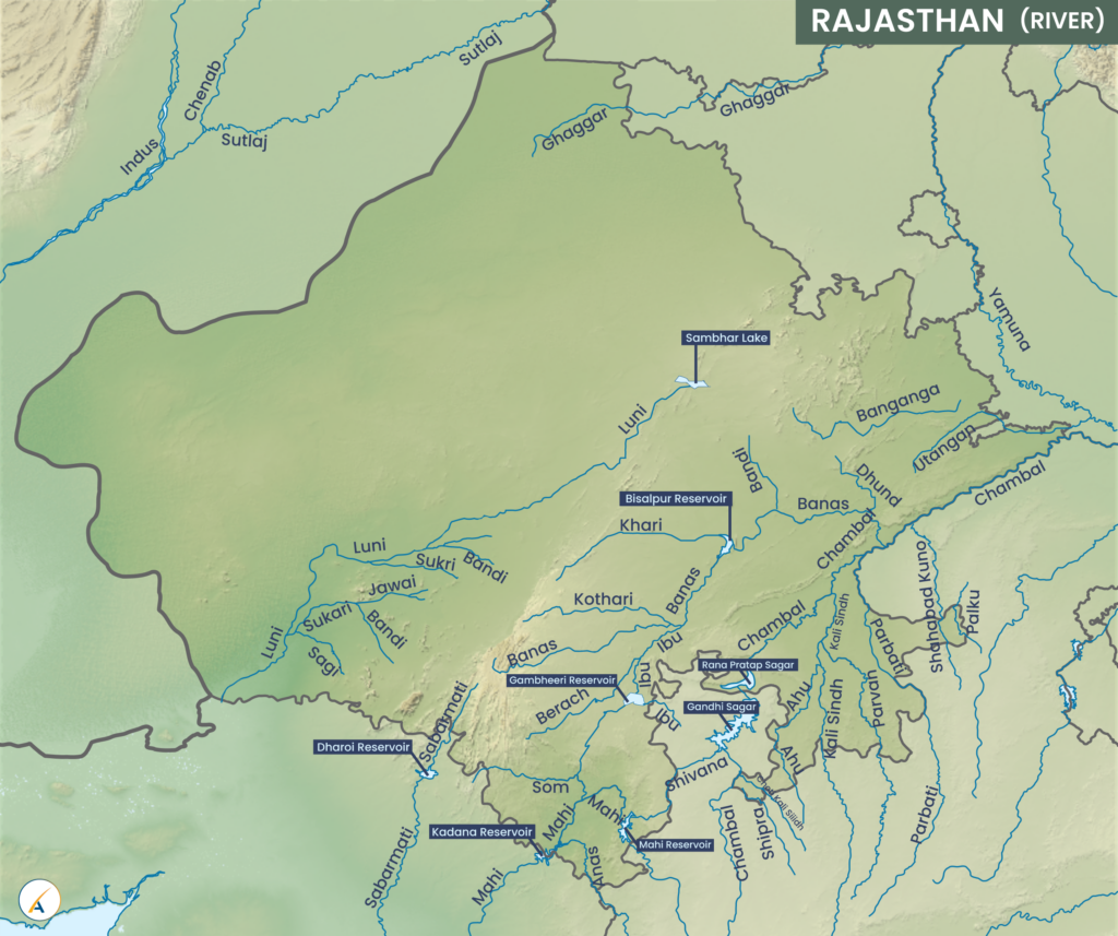 Rajasthan River Map