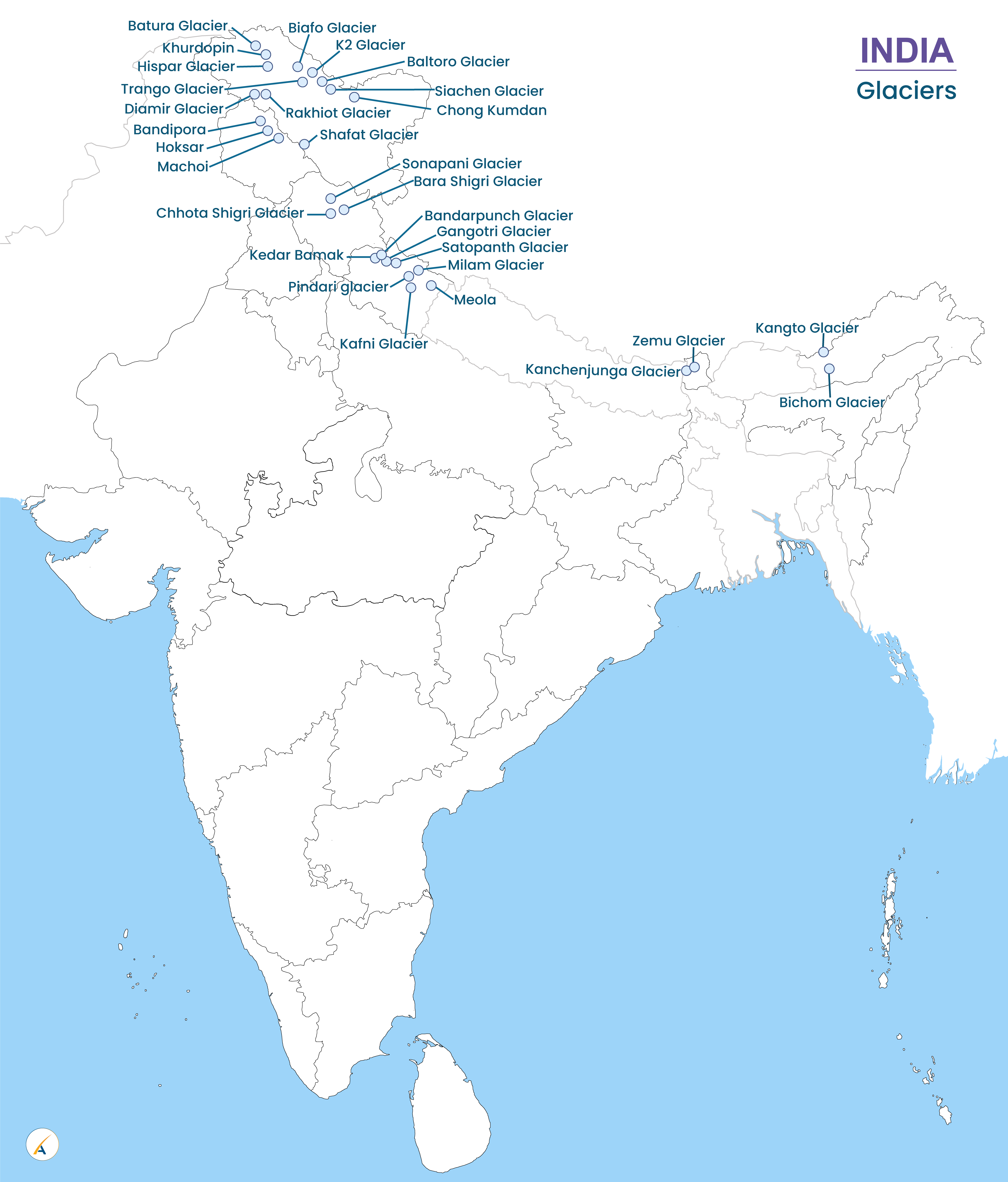 Glaciers in India
