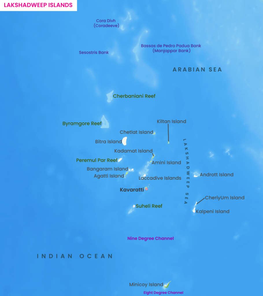Lakshadweep Physical Map