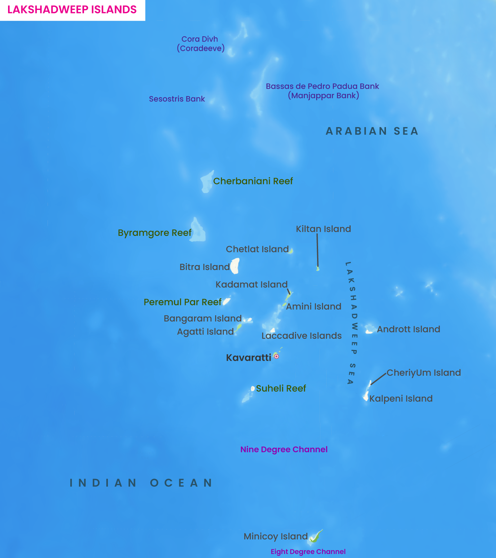 Lakshadweep Physical Map
