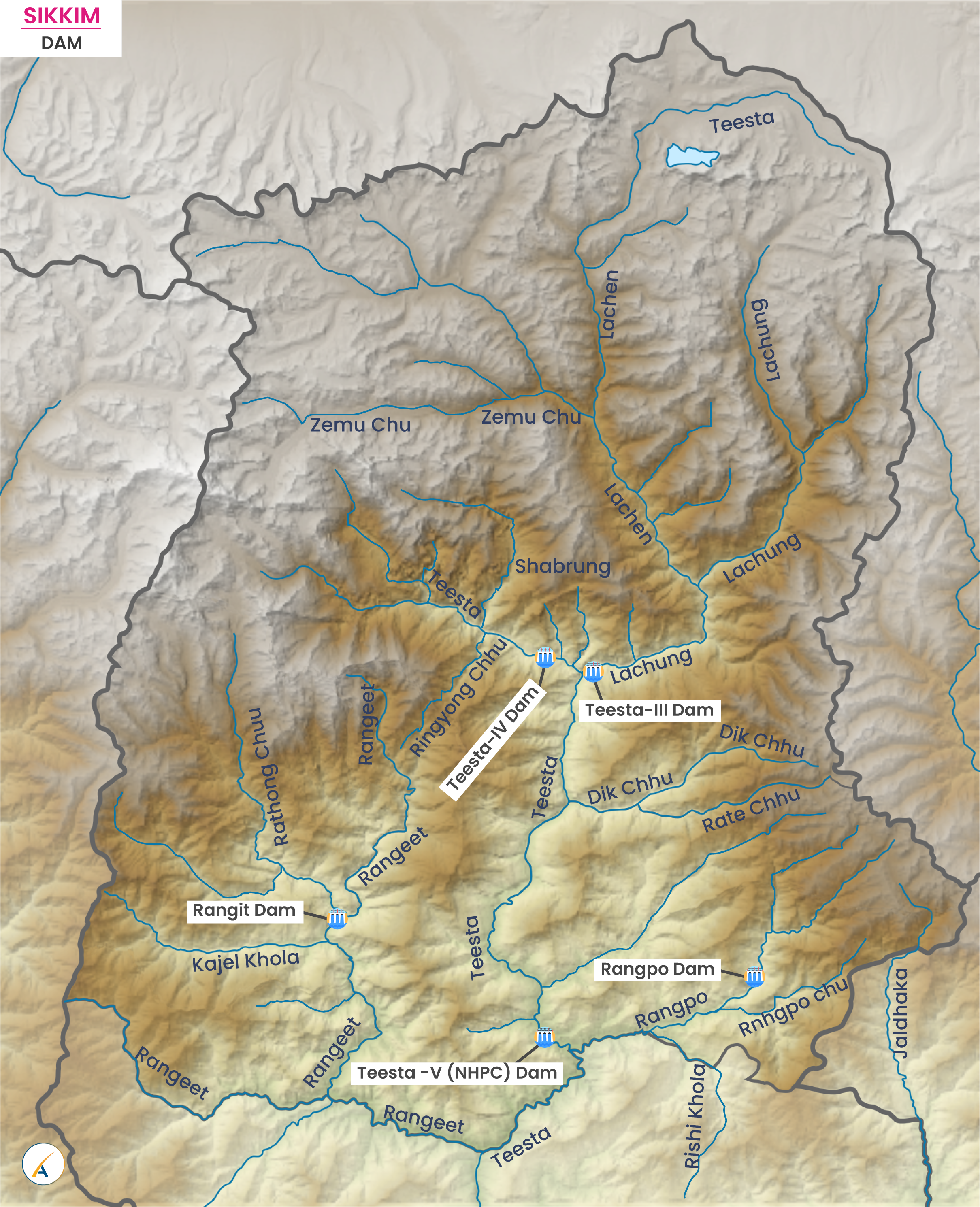Major Dams in Sikkim