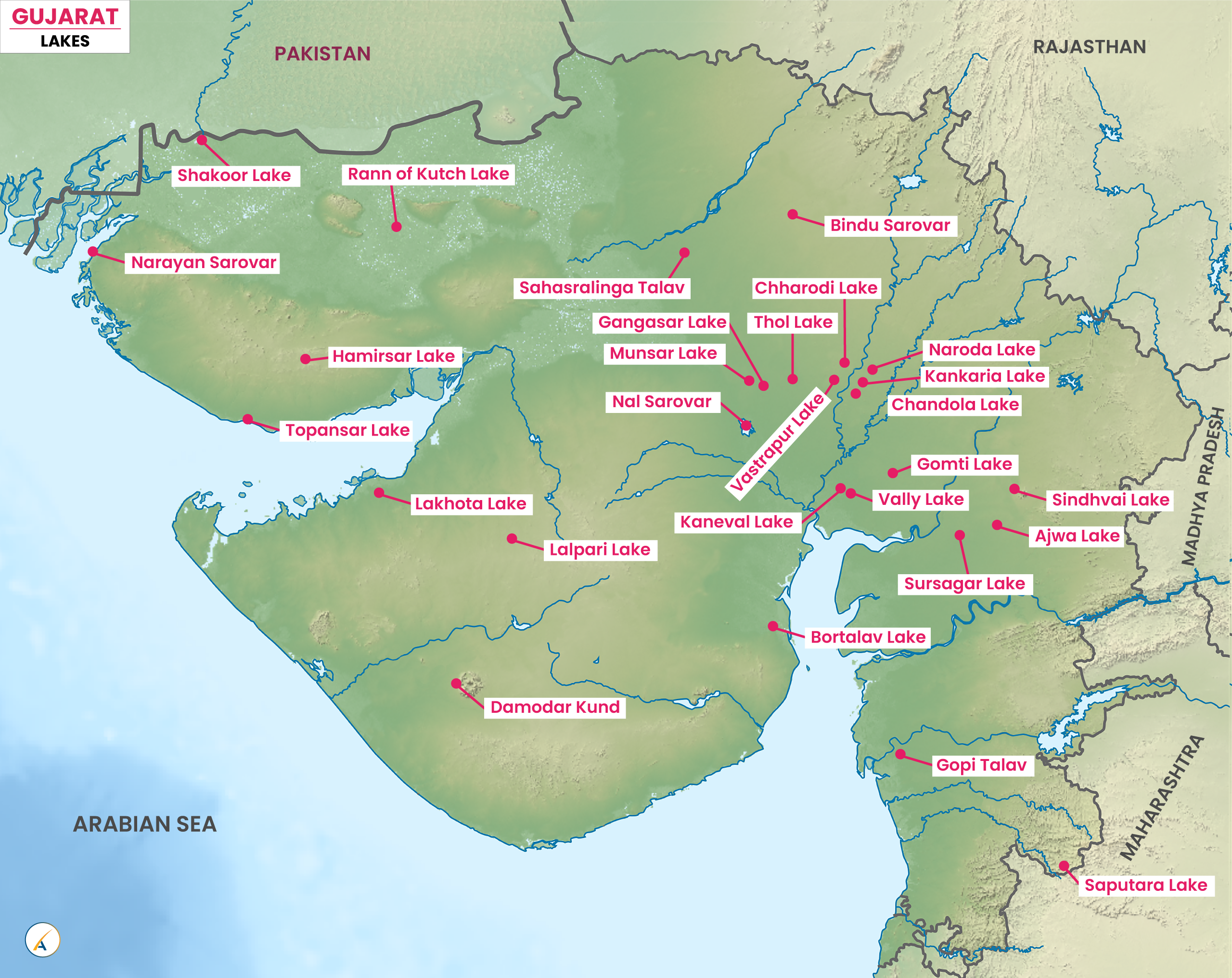 Lakes in Gujarat