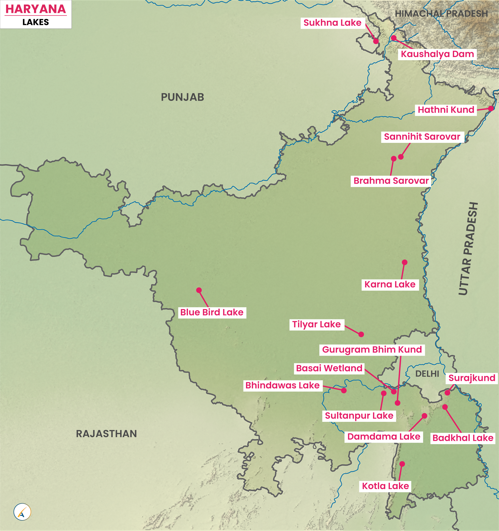 Lakes in Haryana