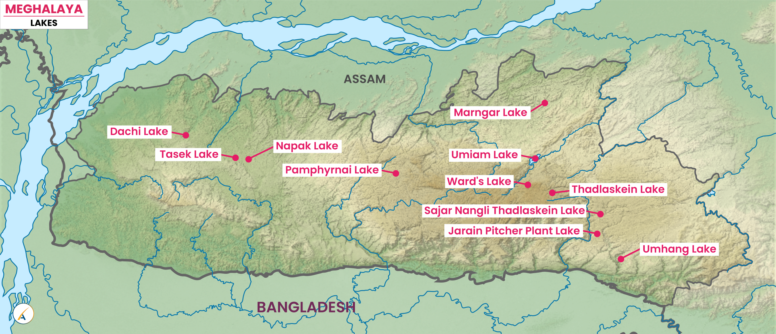 Lakes in Meghalaya