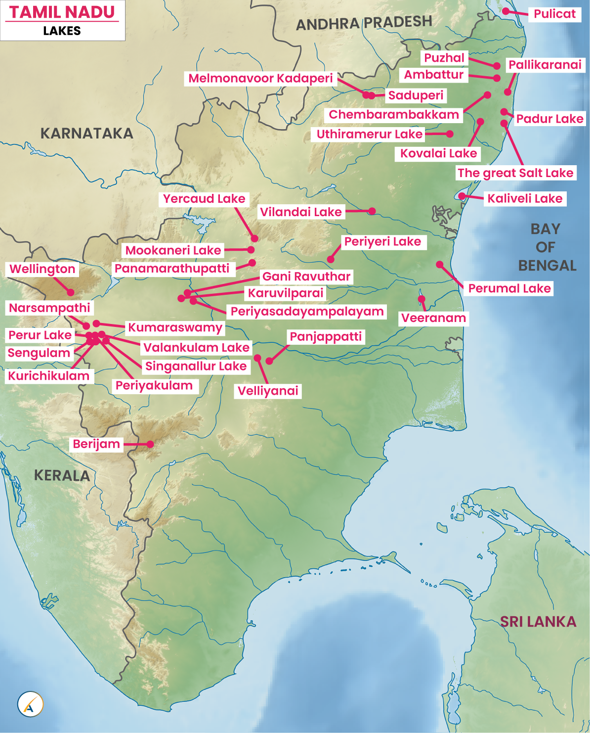 Lakes in Tamil Nadu
