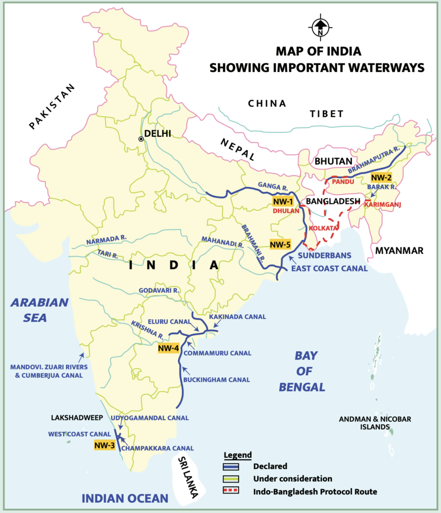 inland waterways in india