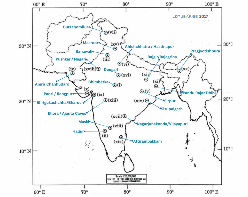 UPSC History Optional Map Solution 2017