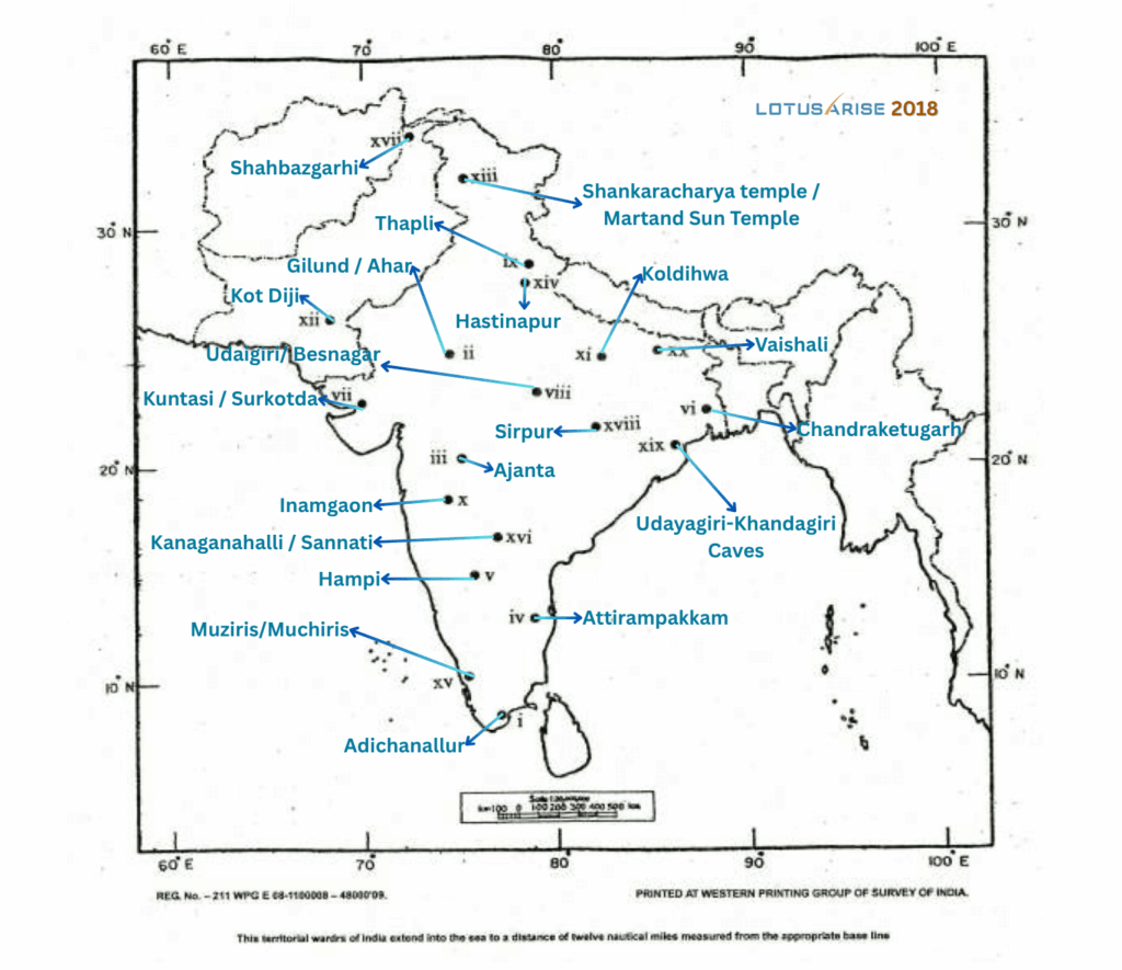UPSC History Optional Map Solution 2018