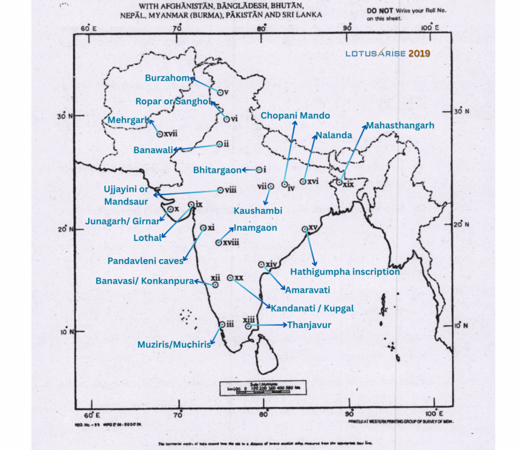 UPSC History Optional Map Solution 2019